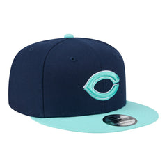 Cincinnati Reds 2-Tone Color Pack 9FIFTY Snapback Hat - Navy/Turquoise | New Era