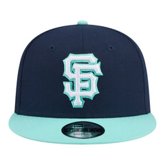 San Francisco Giants 2-Tone Color Pack 9FIFTY Snapback Hat - Navy/Turquoise | New Era