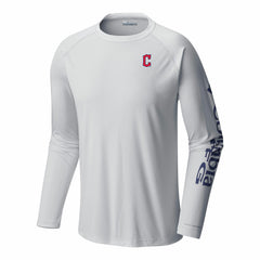 Cleveland Guardians Terminal Tackle Long Sleeve Shirt - White | Columbia