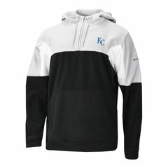Kansas City Royals Men's Lodge Fleece Quarter-Zip Hoodie - Black | Columbia