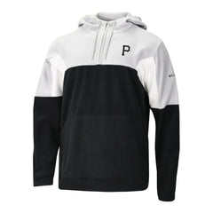 Pittsburgh Pirates Men's Lodge Fleece Quarter-Zip Hoodie - Black | Columbia