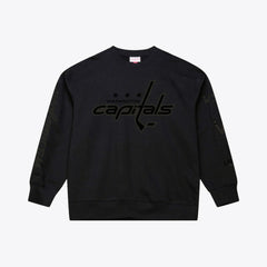Washington Capitals Mitchell & Ness Phantom Fleece Crew Neck Sweatshirt