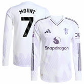 Mason Mount Manchester United 2025/26 Away Long Sleeve Player Jersey / Soccer On sale