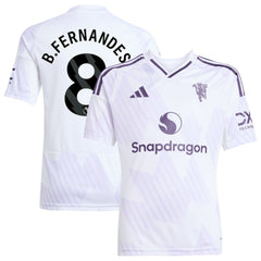 Bruno Fernandes Manchester United Youth 2025/26 Away Replica Player Jersey / Soccer New