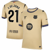Frenkie de Jong Barcelona 2025/26 Away Stadium Replica Jersey / Soccer New
