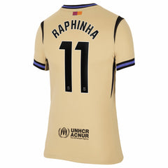 Raphinha Barcelona Women's 2025/26 Away Stadium Replica Jersey / Soccer New