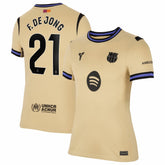 Frenkie de Jong Barcelona Women's 2025/26 Away Stadium Replica Jersey / Soccer For sale