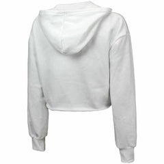 San Diego Padres Majestic Threads Women's Cropped Have A Field Day Tri-Blend Hoodie - White