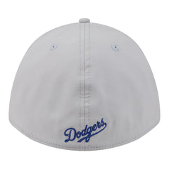 Los Angeles Dodgers Patch 39THIRTY A-Frame M-Crown Perforated Flex Hat - Gray | New Era