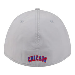 Chicago Cubs Patch 39THIRTY A-Frame M-Crown Perforated Flex Hat - Gray | New Era