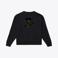 Pittsburgh Penguins Mitchell & Ness Unisex Phantom Fleece Crew Neck Sweatshirt