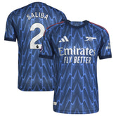 William Saliba Arsenal 2025/26 Away Player Jersey / Soccer On sale