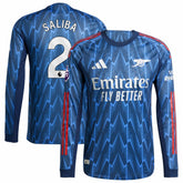 William Saliba Arsenal 2025/26 Away Long Sleeve Player Jersey / Soccer Discount