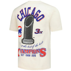 Chicago Cubs Legacy Defined T-Shirt - Cream | Mitchell & Ness