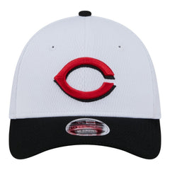 Cincinnati Reds Youth Baseball 39THIRTY M-Crown Flex Hat - White/Red | New Era