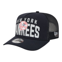 New York Yankees Youth Logo Fade A-Frame 9FIFTY Snapback Hat - Navy | New Era