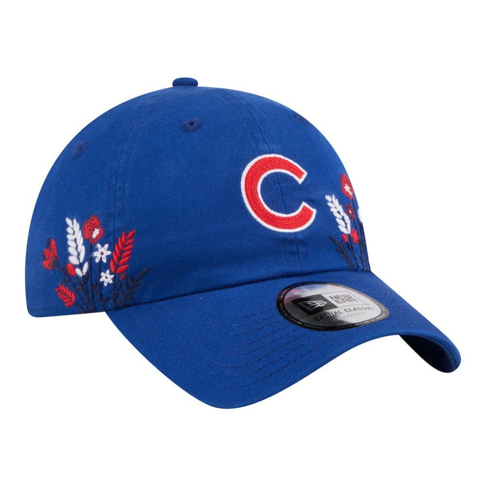 Chicago Cubs Women's Wildflower Casual Classic Adjustable Hat - Royal | New Era