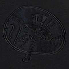 New York Yankees Phantom Fleece Crewneck Sweatshirt - Black | Mitchell & Ness