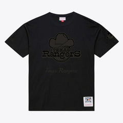 Texas Rangers Cooperstown Collection Phantom T-Shirt - Black | Mitchell & Ness