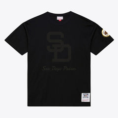 San Diego Padres Cooperstown Collection Phantom T-Shirt - Black | Mitchell & Ness