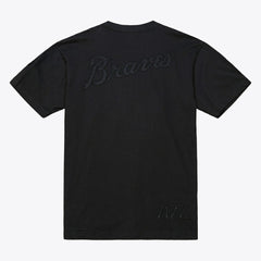 Atlanta Braves Cooperstown Collection Phantom T-Shirt - Black | Mitchell & Ness