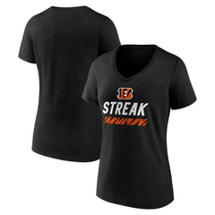 NFL Cincinnati Bengals Women's Streak V-Neck T-Shirt
