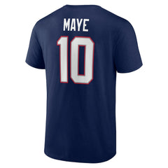 NFL New England Patriots Drake Maye Icon Name & Number T-Shirt