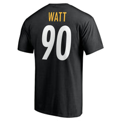 NFL Pittsburgh Steelers T.J. Watt Icon Name & Number T-Shirt