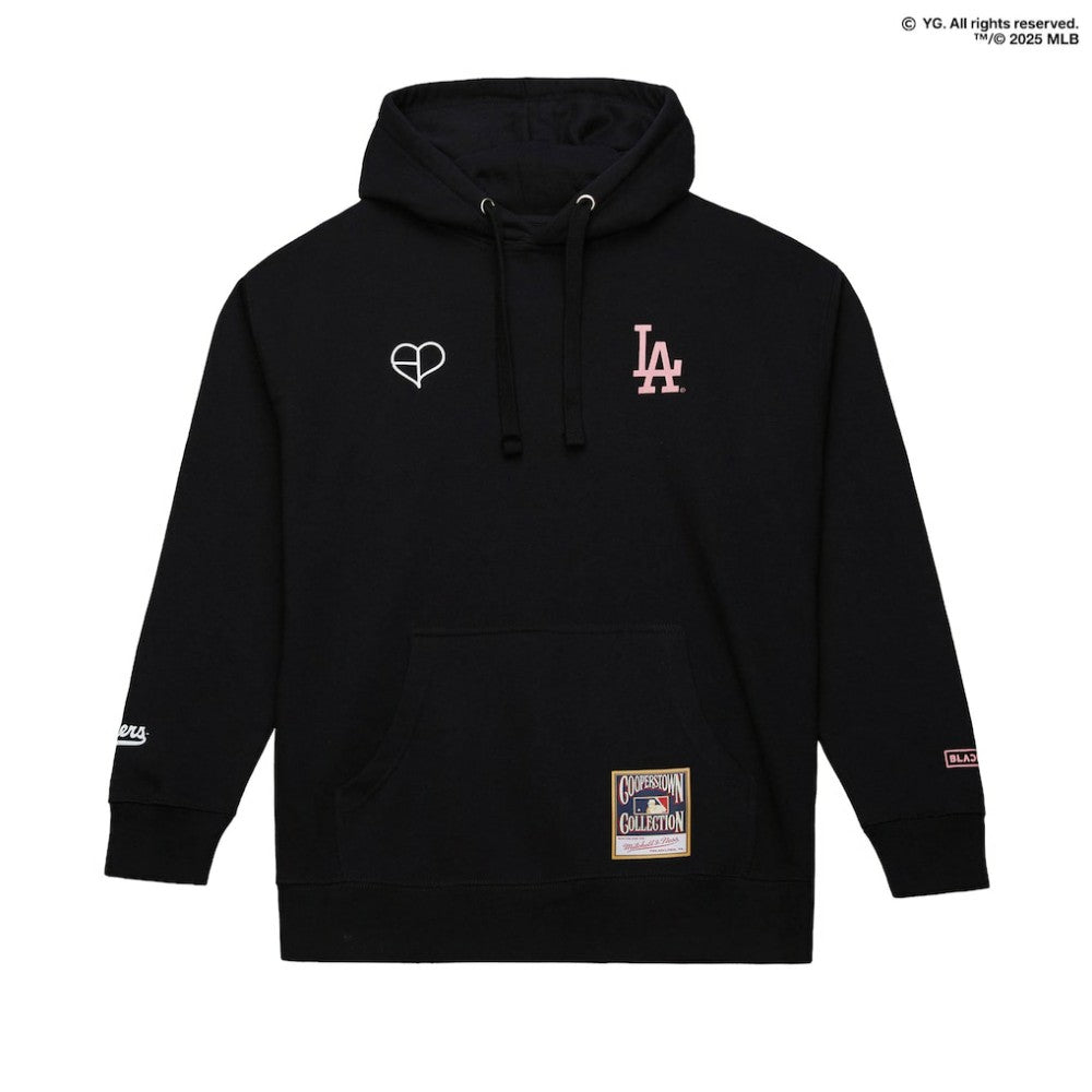 Los Angeles Dodgers x BLACKPINK Pullover Hoodie - Black - Limited Edition | Mitchell & Ness