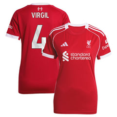 Virgil van Dijk Liverpool Women's 2025/26 Home Replica Jersey / Soccer On sale