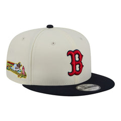 Boston Red Sox Localized 9FIFTY Snapback Hat - Cream/Navy | New Era