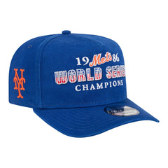 New York Mets 1986 World Series Champions Throwback 9FIFTY A-Frame Snapback Hat - Royal | New Era