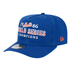New York Mets 1986 World Series Champions Throwback 9FIFTY A-Frame Snapback Hat - Royal | New Era