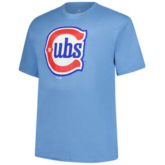 Pete Crow-Armstrong Chicago Cubs Big & Tall Name & Number T-Shirt - Light Blue