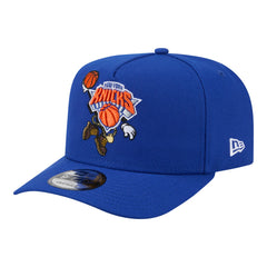 New York Knicks Injection Cartoon Logo A-Frame 9FIFTY Adjustable Hat - Blue | New Era online