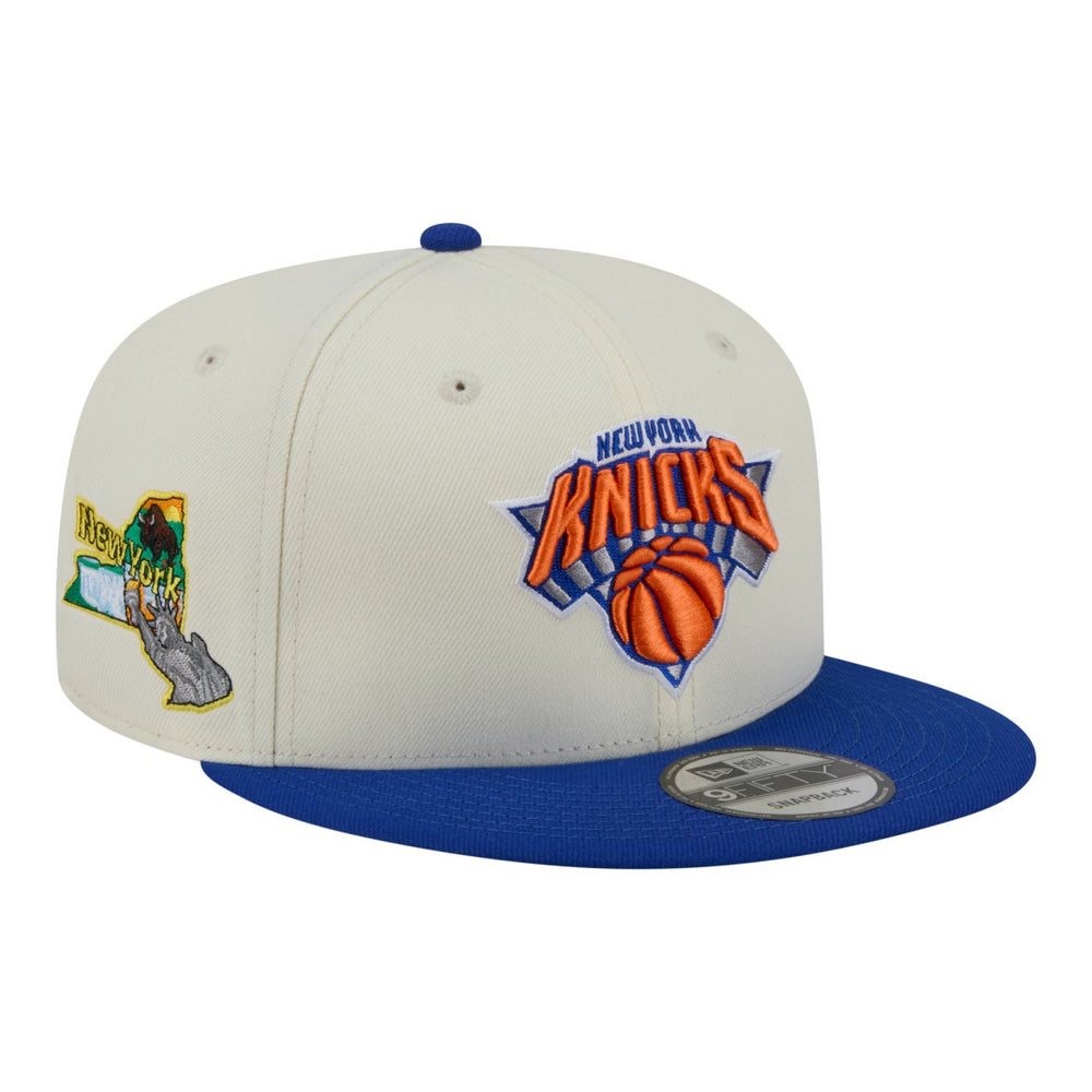 New York Knicks Injection Localized 9FIFTY Snapback Hat - White | New Era online