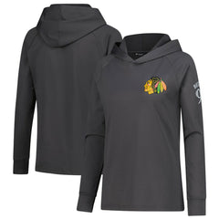 Connor Bedard Chicago Blackhawks Levelwear Women's Impression Name & Number Raglan Hoodie