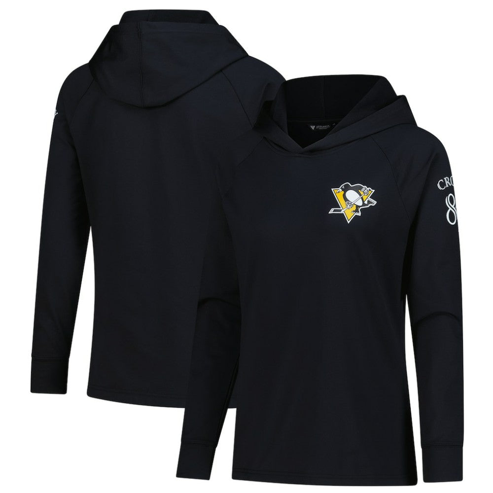 Sidney Crosby Pittsburgh Penguins Levelwear Women's Impression Name & Number Raglan Hoodie