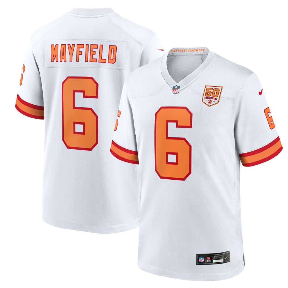 NFL Tampa Bay Buccaneers Baker Mayfield '76 50th Season Game Jersey