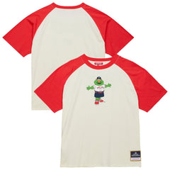 Boston Red Sox Women's Boyfriend Raglan T-Shirt - Cream | Mitchell & Ness