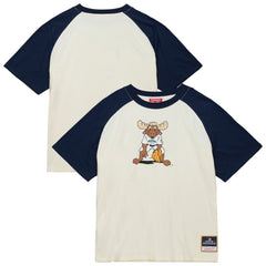 Seattle Mariners Women's Boyfriend Raglan T-Shirt - Cream | Mitchell & Ness