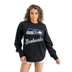 NFL Seattle Seahawks Gameday Couture Women's Oversized Long Sleeve T-Shirt