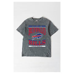 NFL Buffalo Bills Gameday Couture Women's Oversized Classic Grind Washed T-Shirt