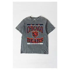 NFL Chicago Bears Gameday Couture Women's Oversized Classic Grind Washed T-Shirt