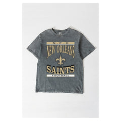 NFL New Orleans Saints Gameday Couture Women's Oversized Classic Grind Washed T-Shirt