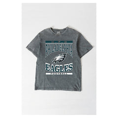 NFL Philadelphia Eagles Gameday Couture Women's Oversized Classic Grind Washed T-Shirt