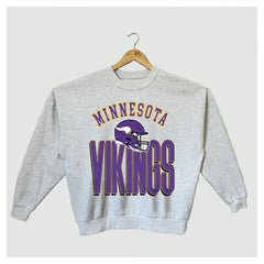 NFL Minnesota Vikings Gameday Couture Women's Fierce Focus Premium Oversized Fleece Pullover Sweatshirt