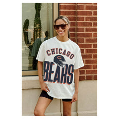 NFL Chicago Bears Gameday Couture Women's Oversized Classic Fierce Focus T-Shirt