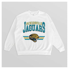 NFL Jacksonville Jaguars Gameday Couture Women's Swift Strike Premium Oversized Fleece Pullover Sweatshirt
