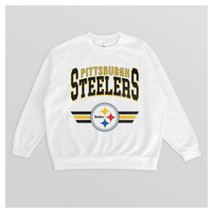 NFL Pittsburgh Steelers Gameday Couture Women's Swift Strike Premium Oversized Fleece Pullover Sweatshirt